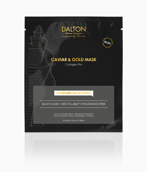 Gold Maske mit Kollagen