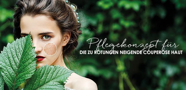 Gesichtspflege bei Couperose und zu Rötungen neigende Haut