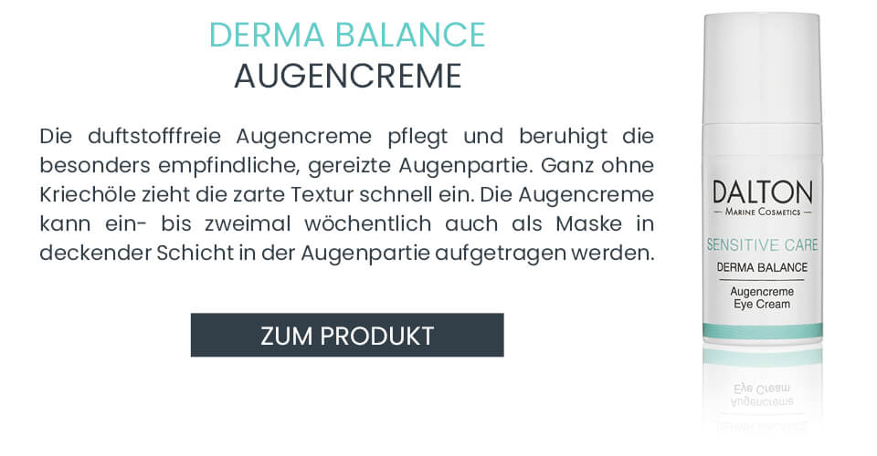 Zur zarten Augencreme für die trockene, rissige und empfindliche Augenpartie