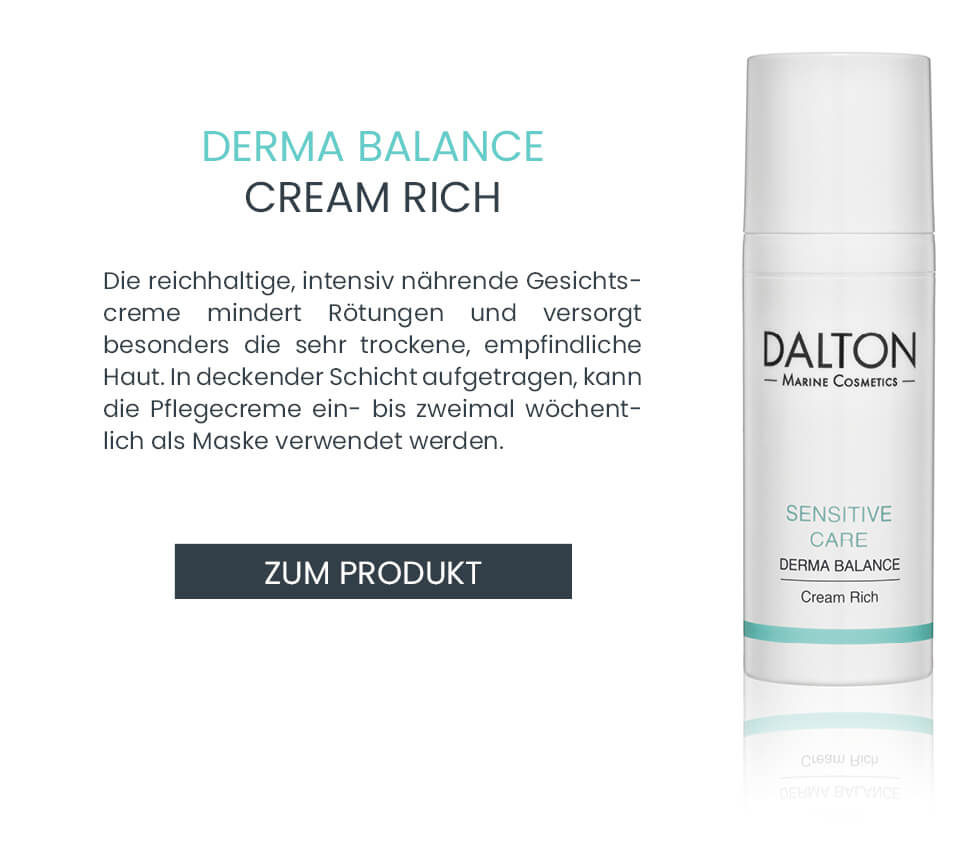 Zur reichhaltigen Gesichtspflege gegen empfindliche Haut
