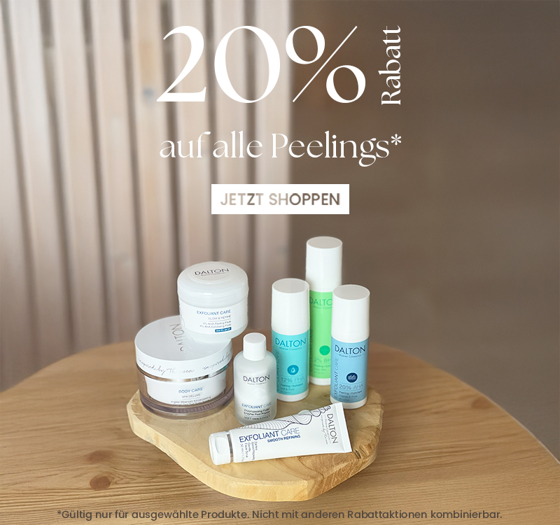 20% Rabatt auf alle Peelings